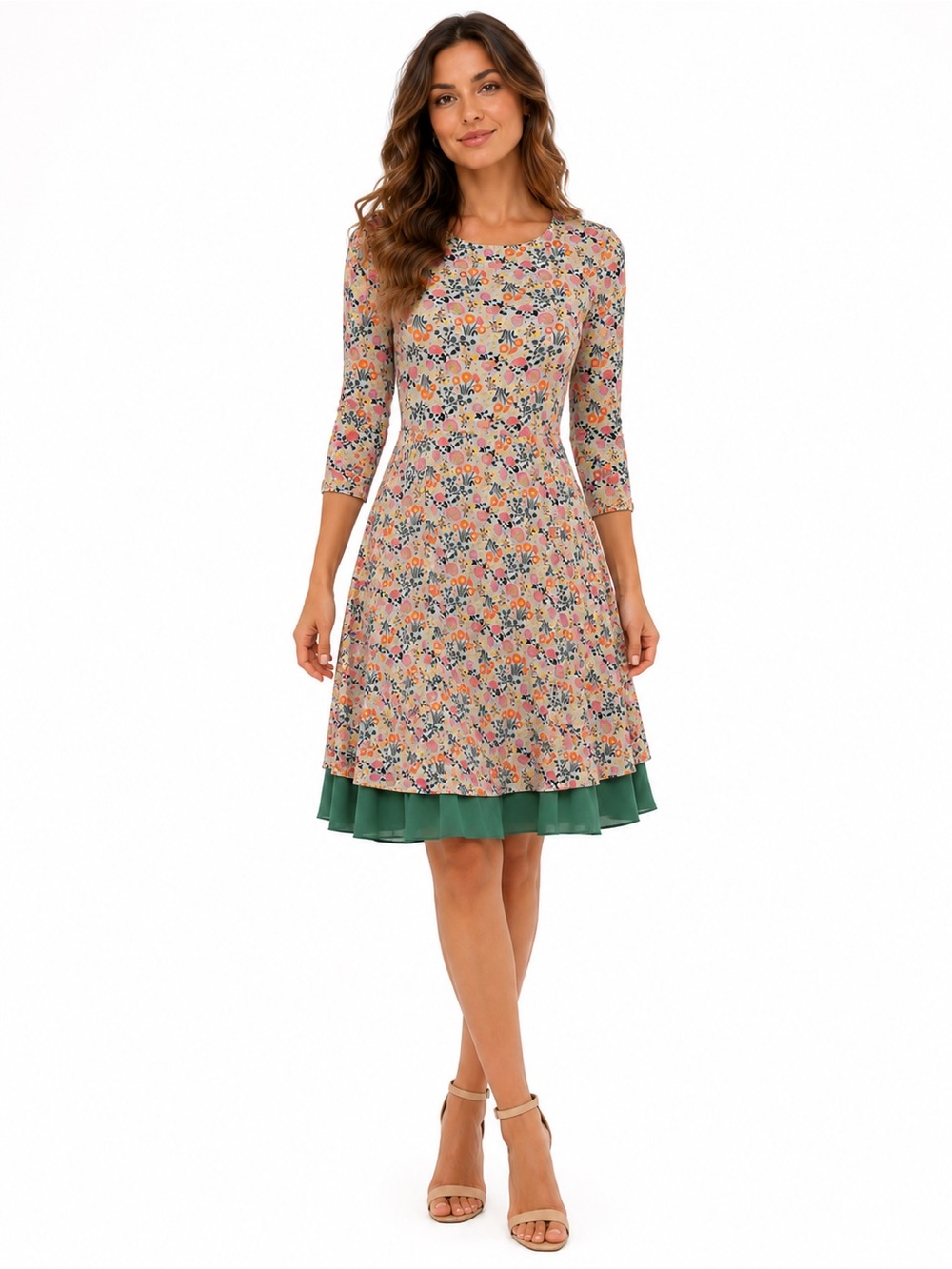 Matilda Jane X Joanna Gaines Floral Down On The Farm Twirl Fit & Flare Dress XS